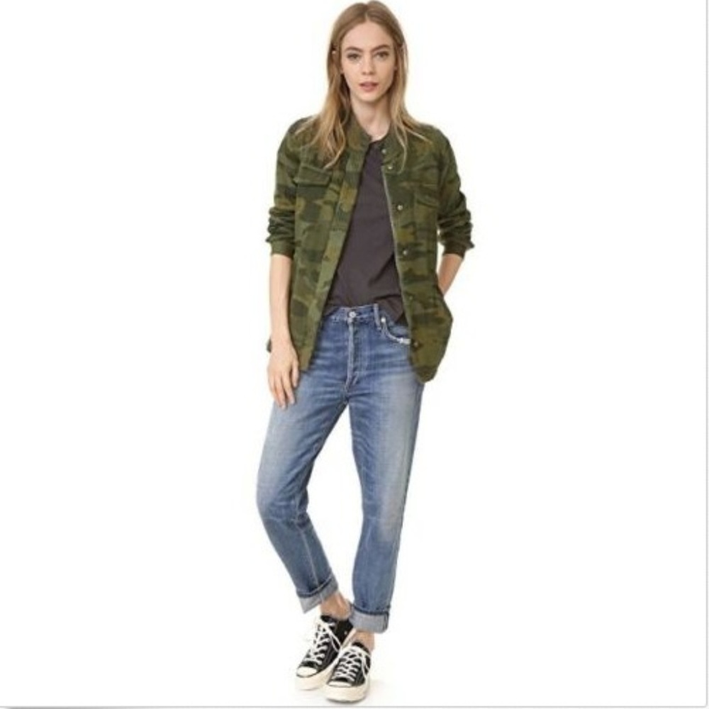 Splendid Double Cloth Camo Print Jacket